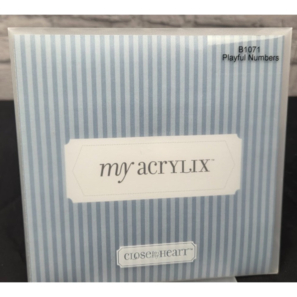 Close To My Heart My Acrylix Playful Numbers B1071 Stamps Cling